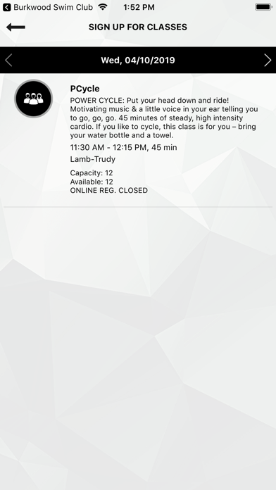 Oxford Properties Fitness Screenshot