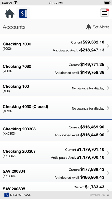 Belmont Bank & Trust Business Screenshot