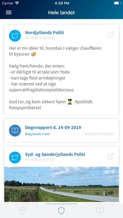 Døgnrapport Screenshot