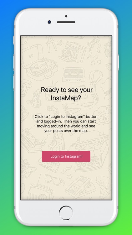 World Map for Instagram