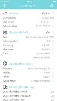 bluetooth info iphone capturas de pantalla 1
