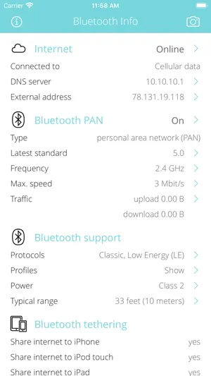 Bluetooth Info screenshot 1