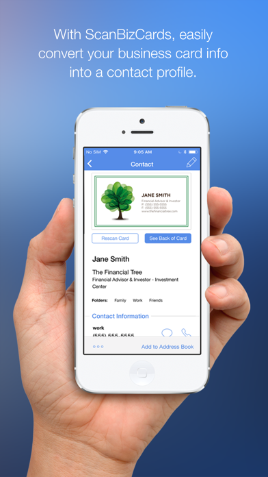 ScanBizCards Business Card Reader Screenshot 4