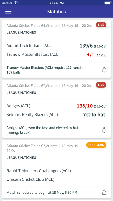 Atlanta Cricket League Scoring screenshot 4