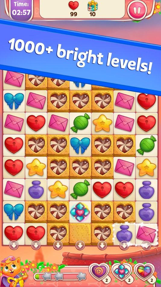 #5. Sweet Hearts Match 3 (iOS) By: CharStudio OU