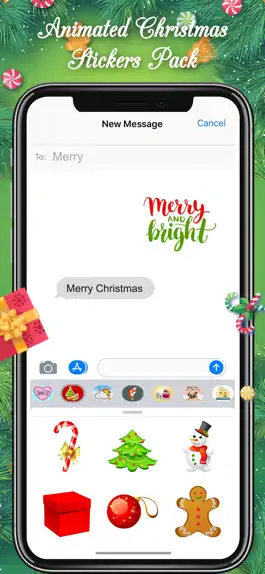 Game screenshot Animated Christmas Emojis pack hack
