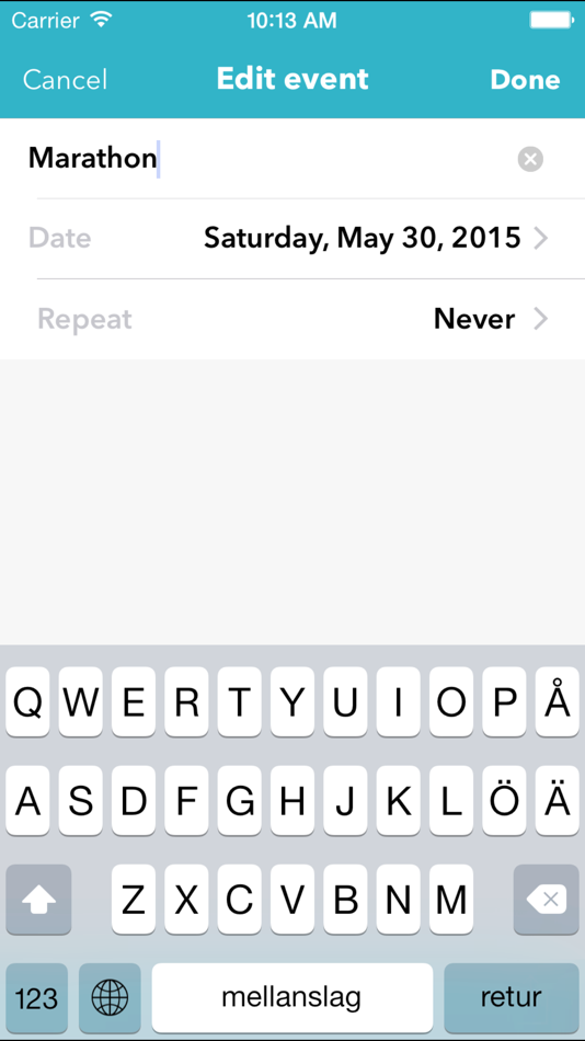 #2. DaysToGo - Countdown (iOS) بواسطة: Magnus Hjelm