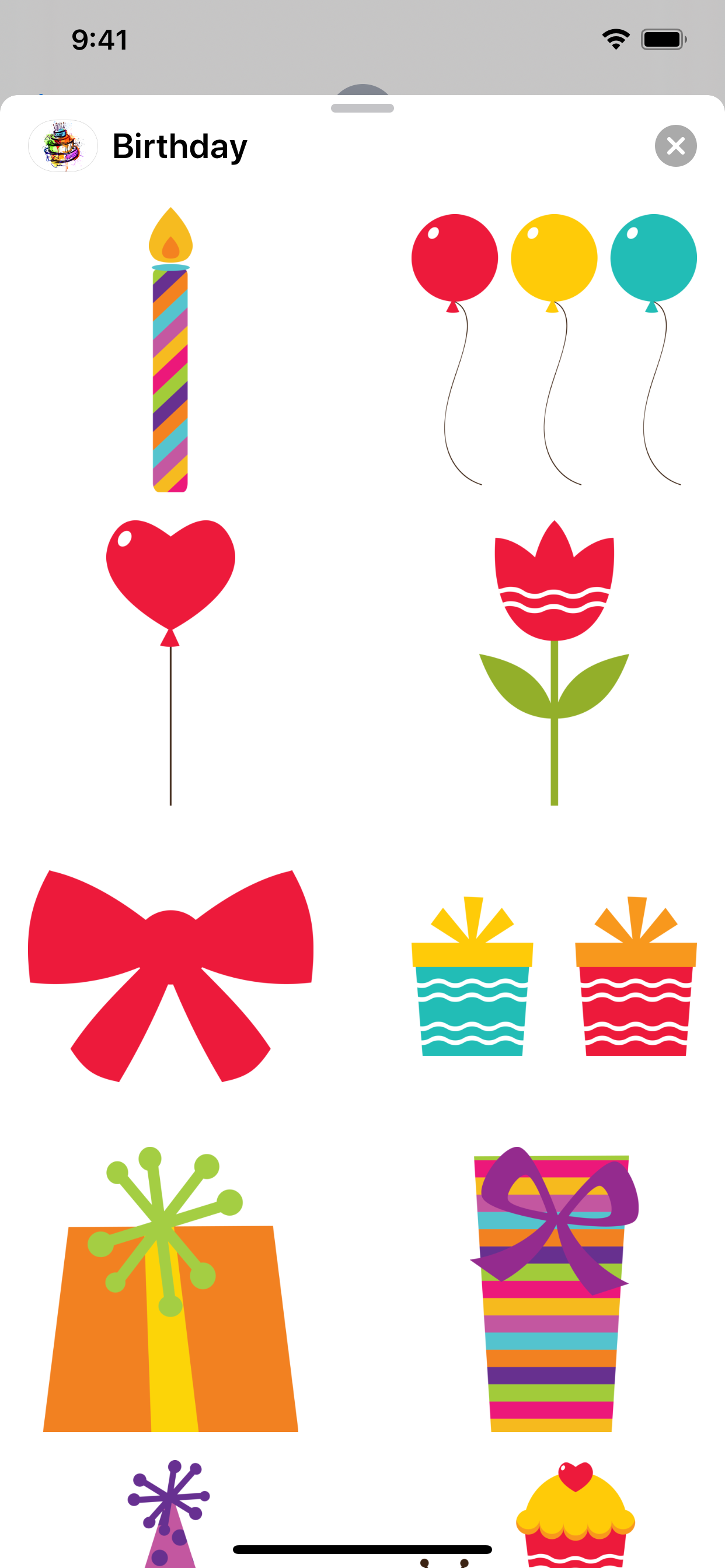 Happy Birthday Sticker Pack screenshot 4