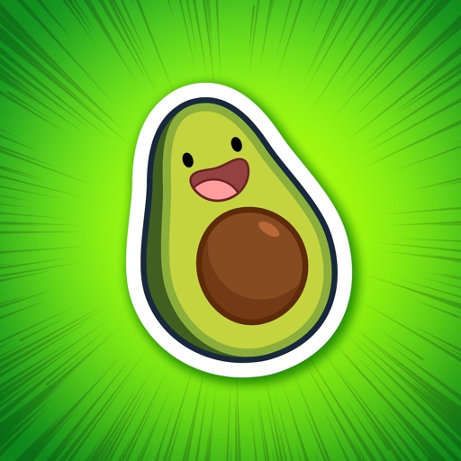 Michi Cado - Avocado Stickers icon