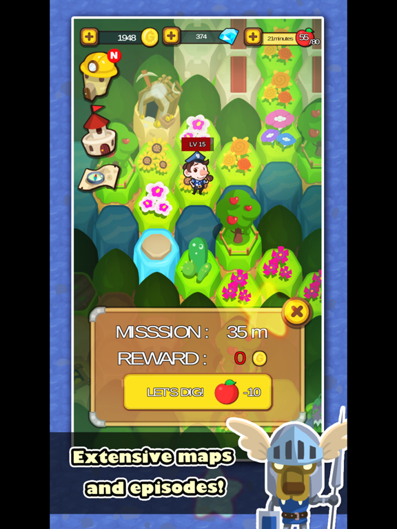 Screenshot #5 pour Dig Hero : Tiny Miner