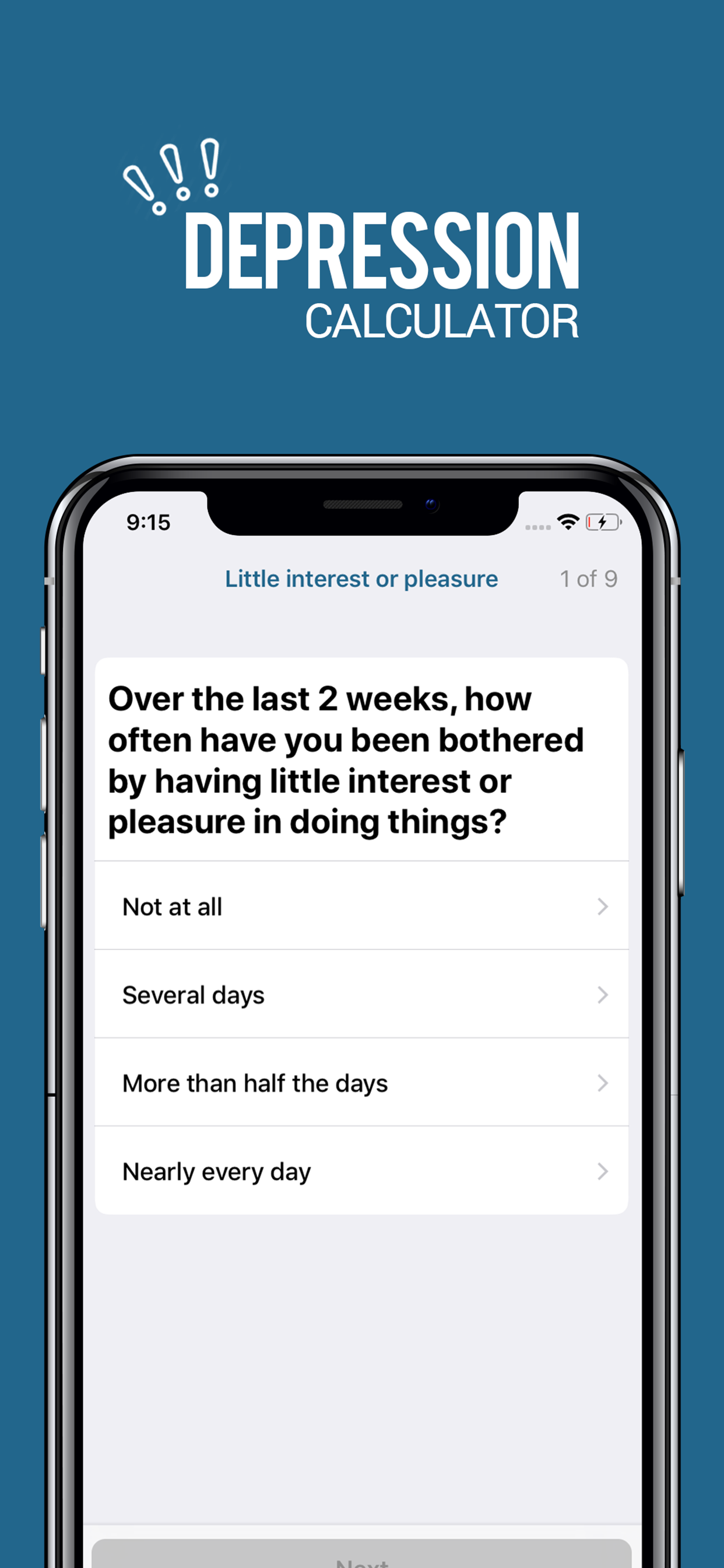 Depression Calculator screenshot 3