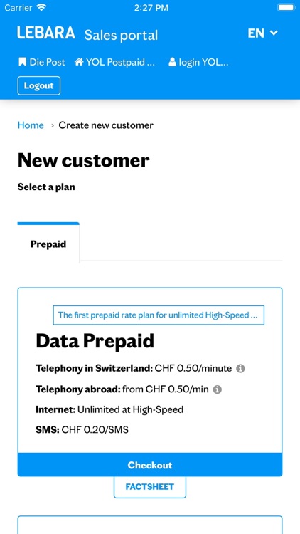 Lebara Partner Portal Schweiz