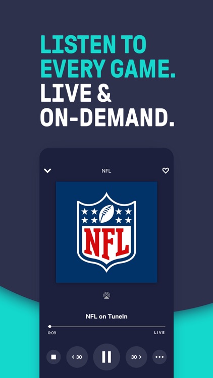 TuneIn - NFL Radio & Podcasts screenshot-0