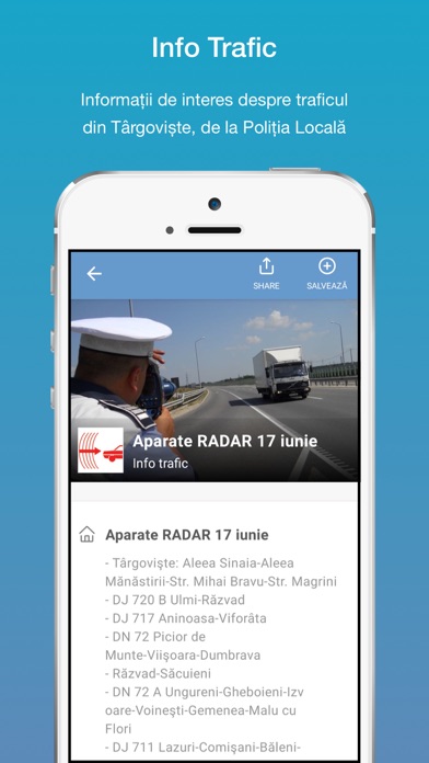 Târgoviște City App Screenshot