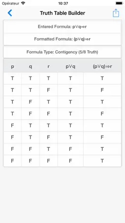 Truth Table Builder screenshot 1