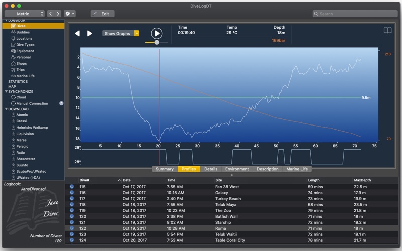 Screenshot #3 pour DiveLogDT