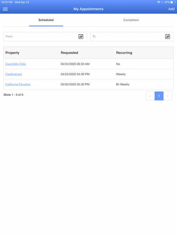 First Class Cleaning Service iPad screenshot 2 - Business app