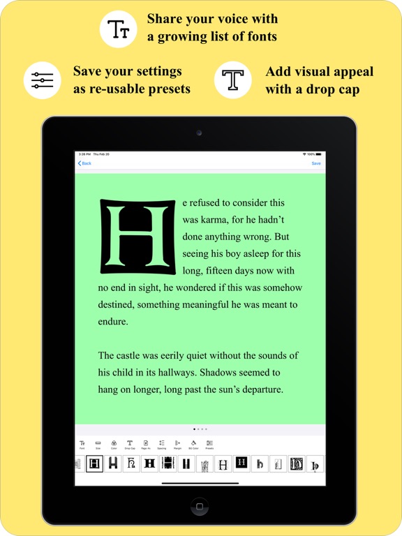 Screenshot #4 pour Typeswipe: Text Post Editor