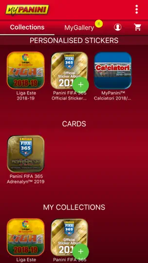 Screenshot von MyPanini™ auf dem iPhone 2