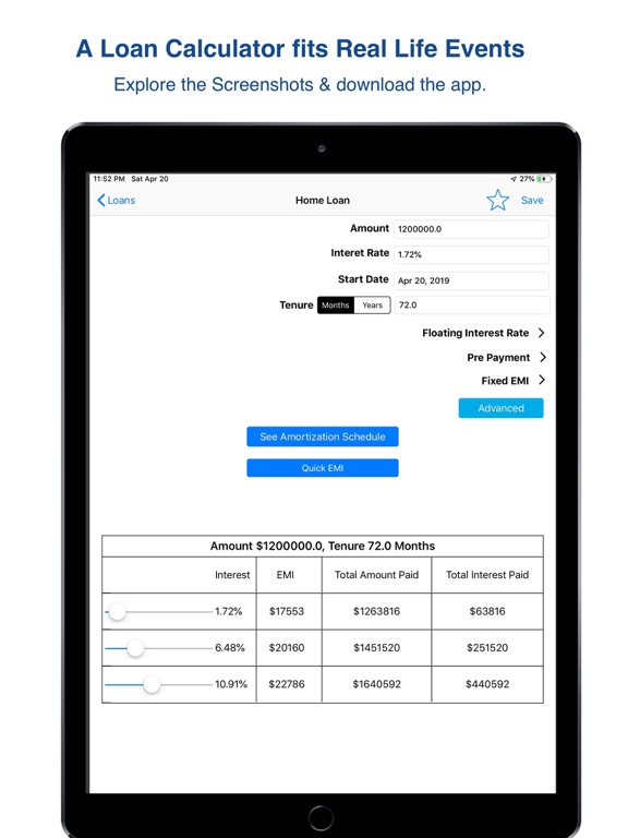 Screenshot #4 pour Loan  Calculator -