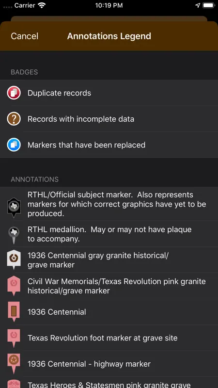 Texas Historical Marker Guide screenshot 5 of 10