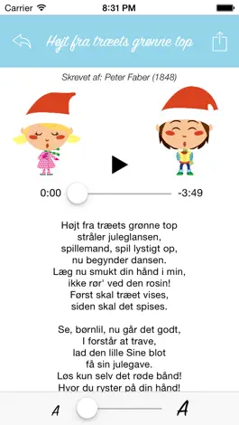 Game screenshot Danske Julesange - tekster apk