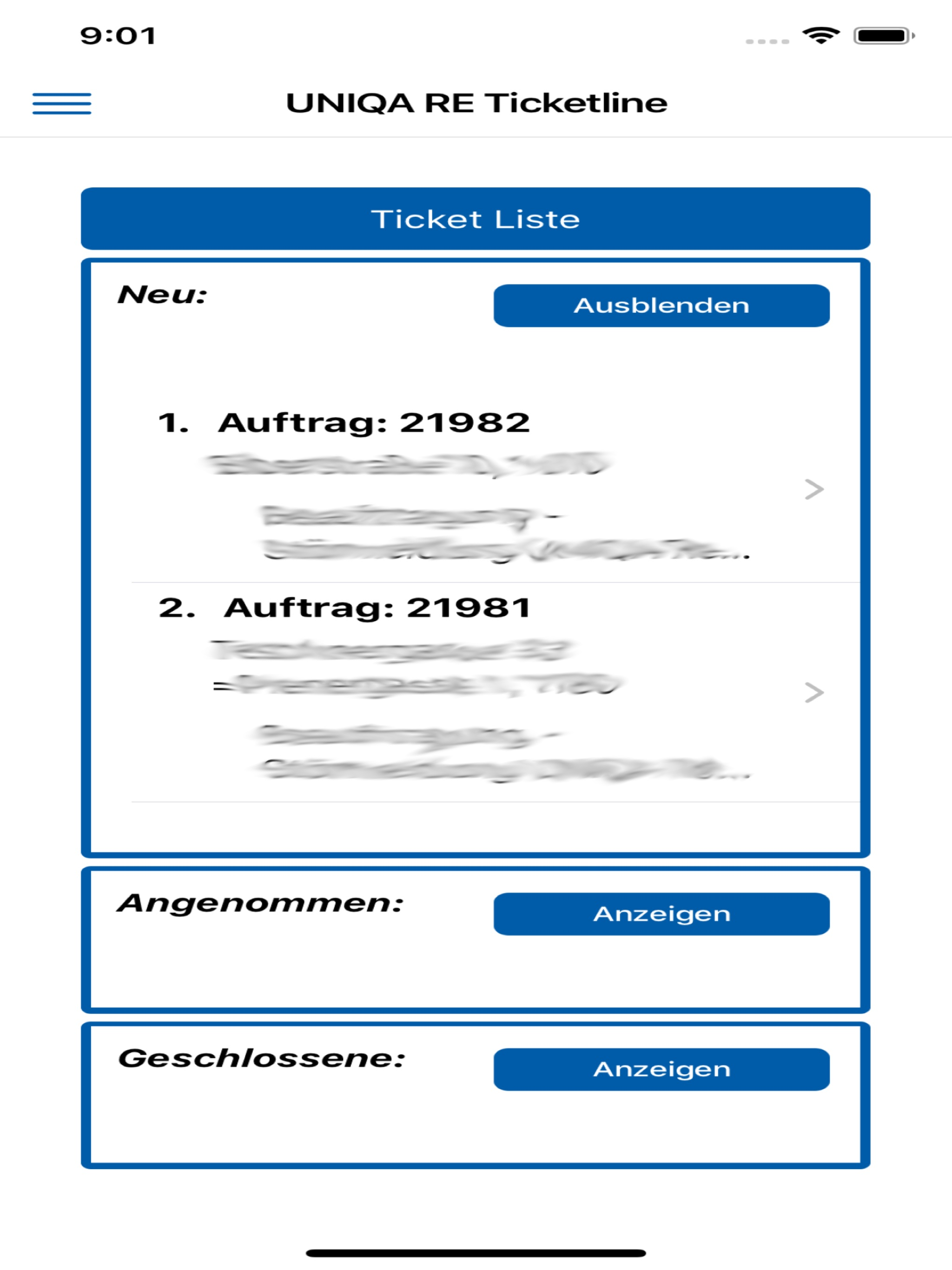 UNIQA RE Ticketline