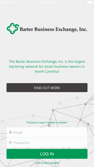 Barter Business Exchange app Screenshot
