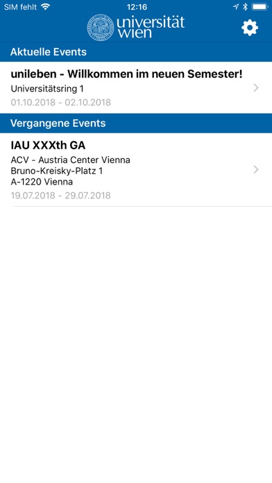 How to cancel & delete Event App Universität Wien from iphone & ipad 1