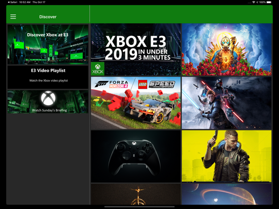 Xbox Events iPad screenshot 4 - Entertainment app