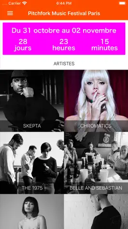 Game screenshot Pitchfork Music Festival Paris apk