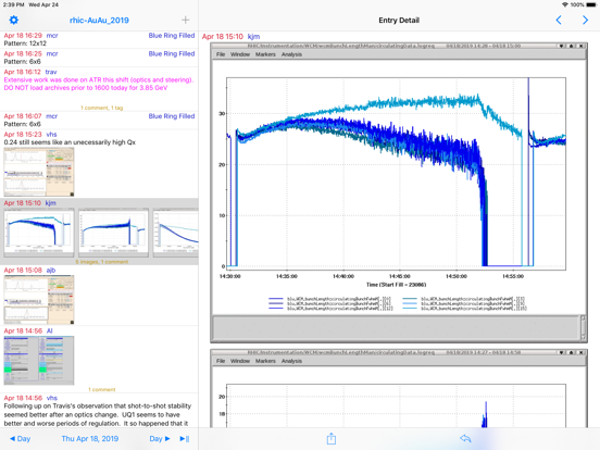 BNL CAD Elog Viewer iPad screenshot 1 - Business app