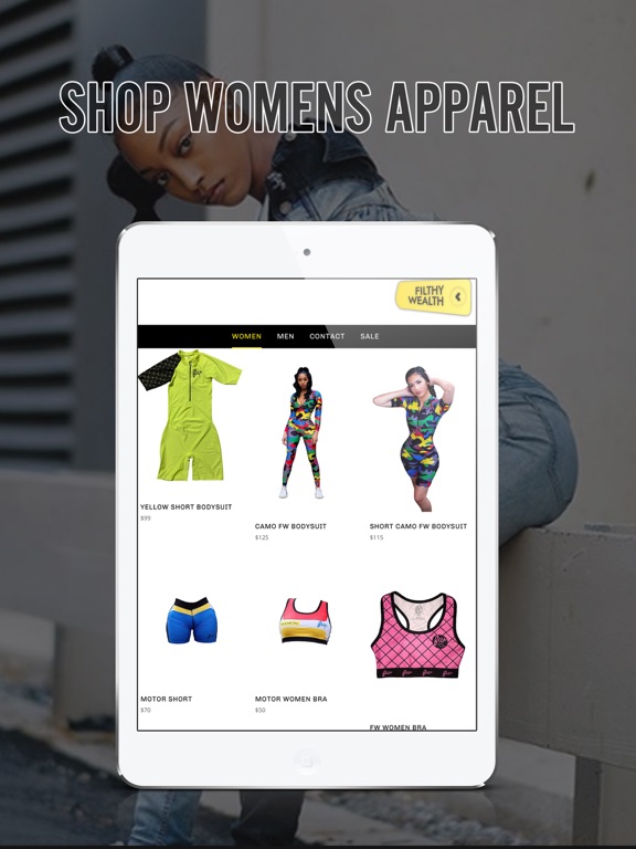 Filthy Wealth Clothing Corp iPad screenshot 6 - Shopping app