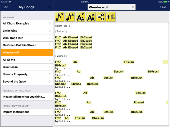 Song Compose and Transpose iPad screenshot 5 - Music app