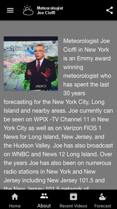 Meteorologist Joe Cioffi Screenshot