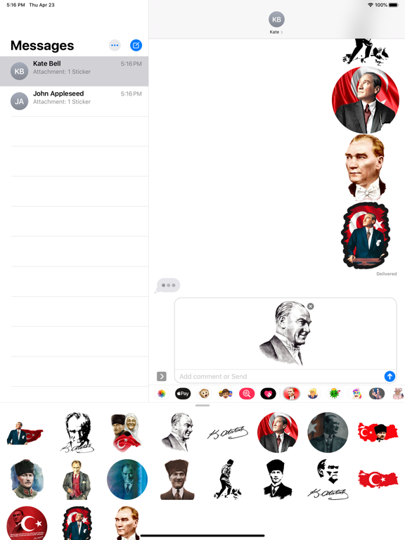 Screenshot #5 pour Ataturk Mustafa Kemal Stickers