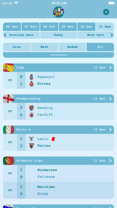 Live Results Football screenshot 1