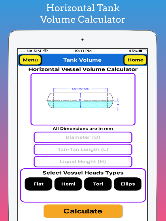 Screenshot #5 pour Tank Volume Calculator Pro