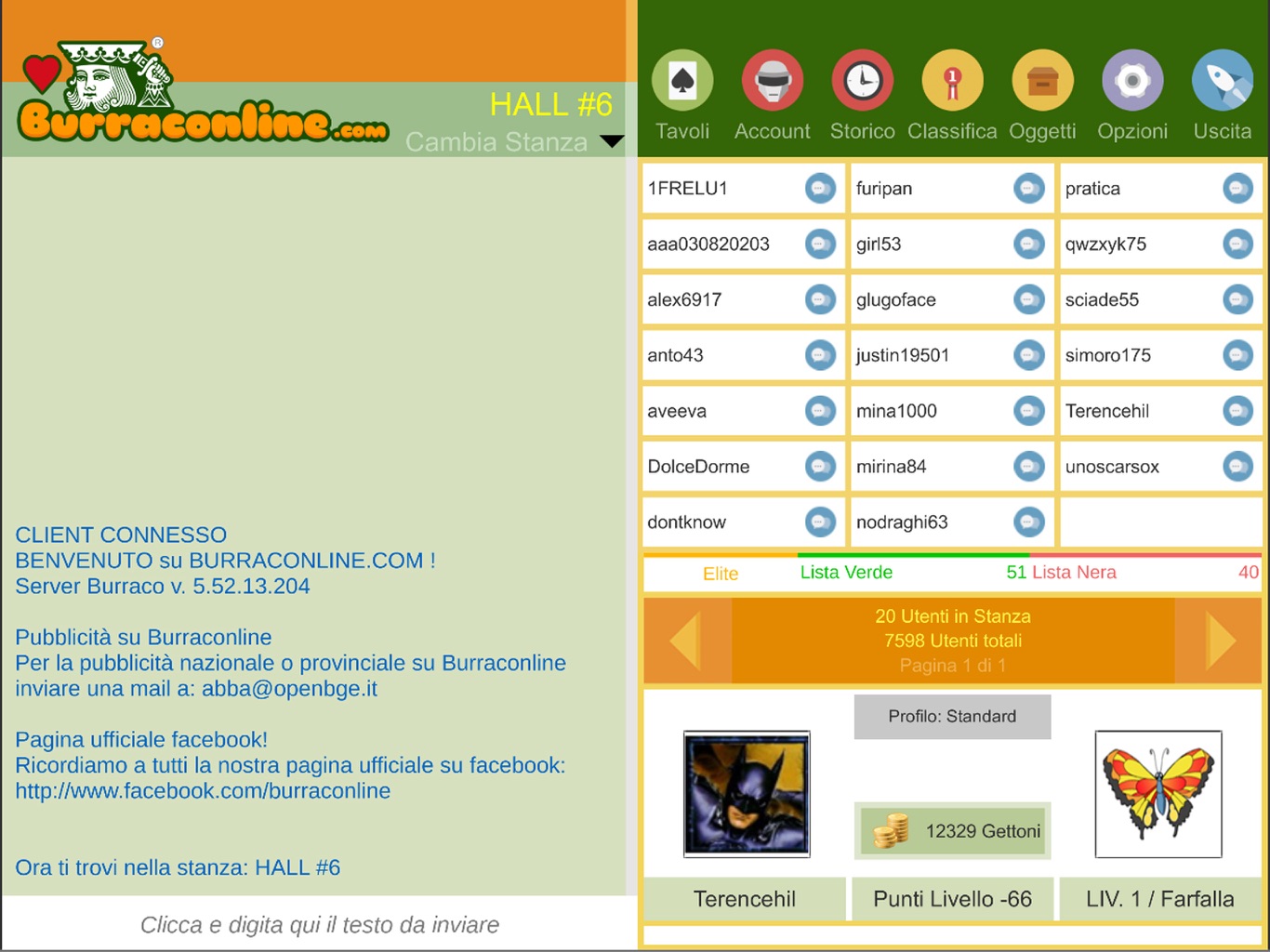 BURRACONLINE CLIENT SCARICA