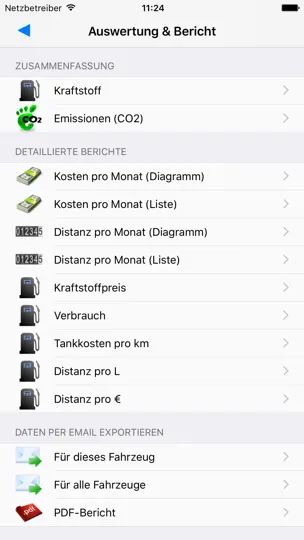 Screenshot von Gas Manager auf dem iPhone 3