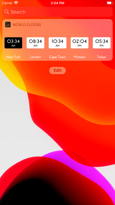 World Clocks - Widget iPhone screenshot 7 - Utilities app