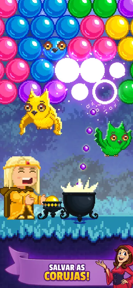 Jogo de Bruxa - Bubble Pop