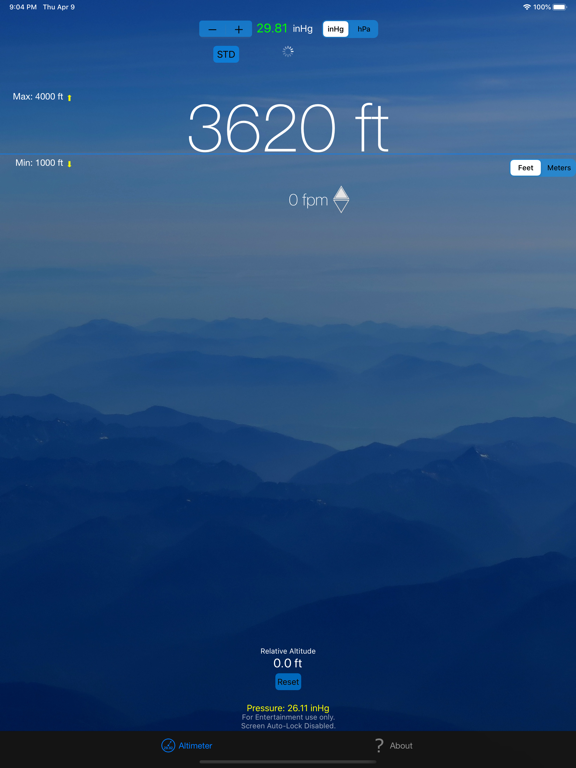 Screenshot #4 pour Pressure Altimeter