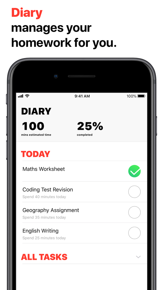 #1. Diary - Homework Management (iOS) By: William Taylor