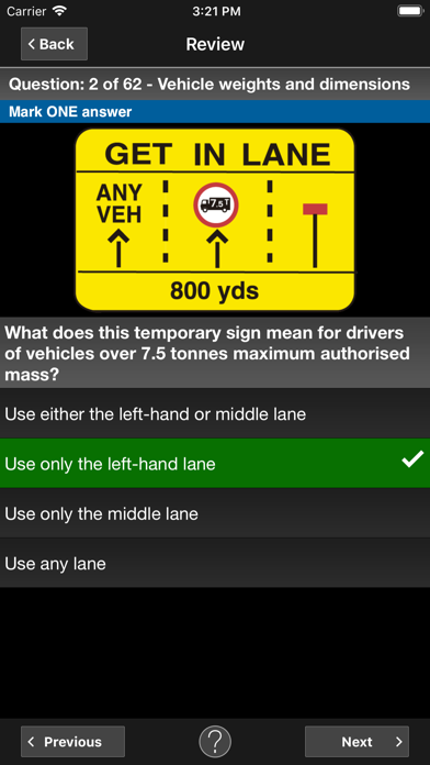 Screenshot #1 pour LGV Theory Test Kit 2023