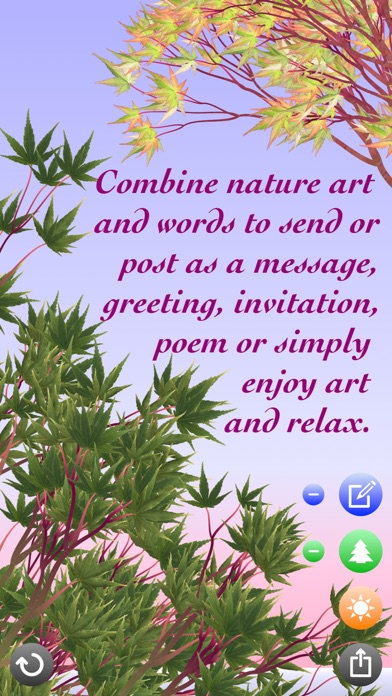 TreeKu: Collage Art Greetings iPhone screenshot 1 - Entertainment app