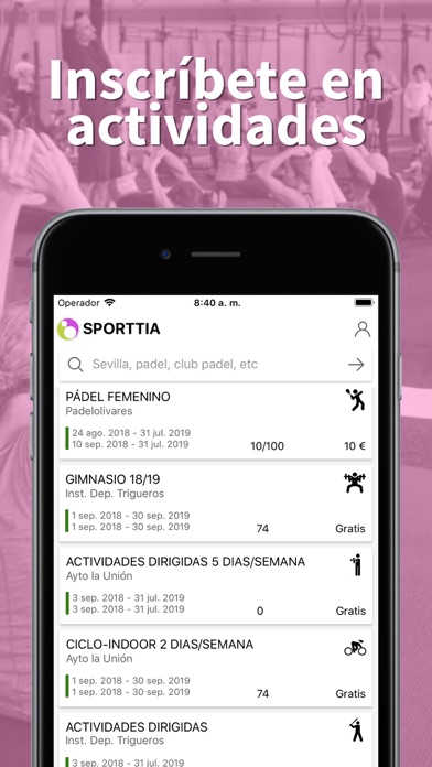 Sporttia Screenshot