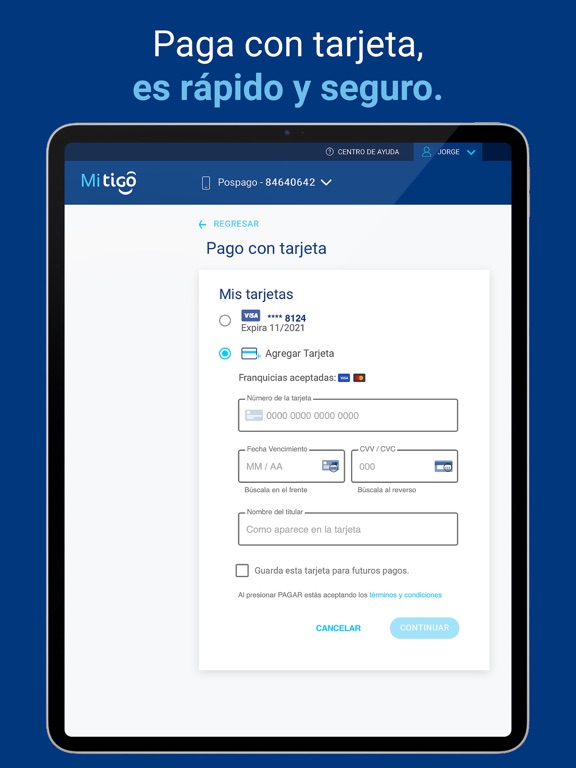 Mi Tigo Nicaragua iPad screenshot 5 - Productivity app