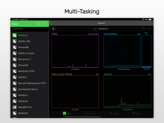 Navicat for MySQL iPad app afbeelding 4