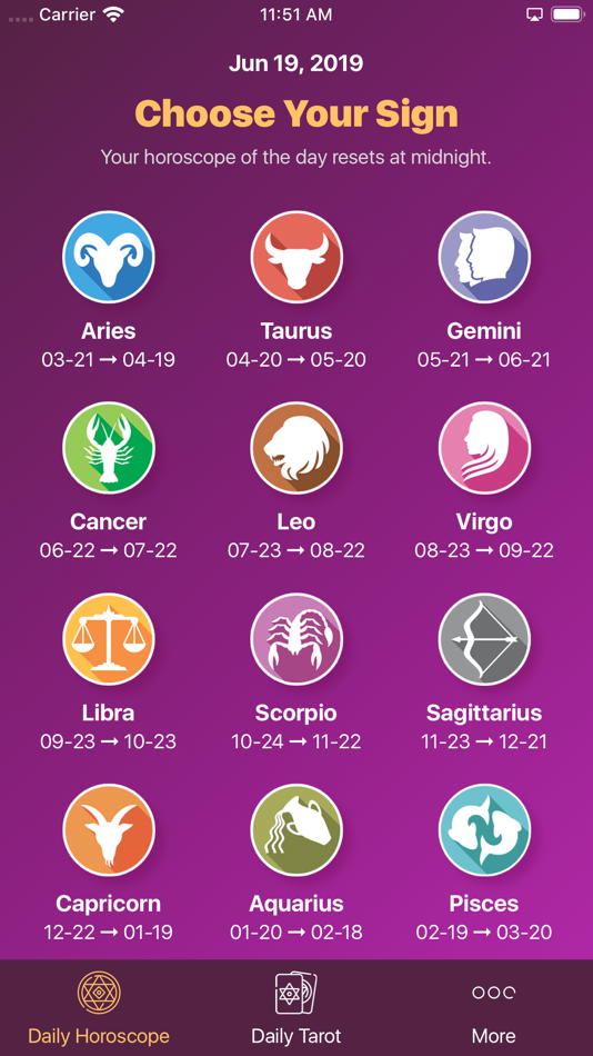 #1. Daily Horoscope - Tarot Reader (iOS) 来自: YANTV JSC